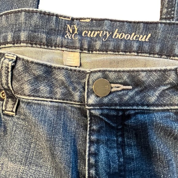 NY&C Women Jeans Mid Rise Curvy Boot cut (Sz12 W34 L31) - Picture 5 of 7